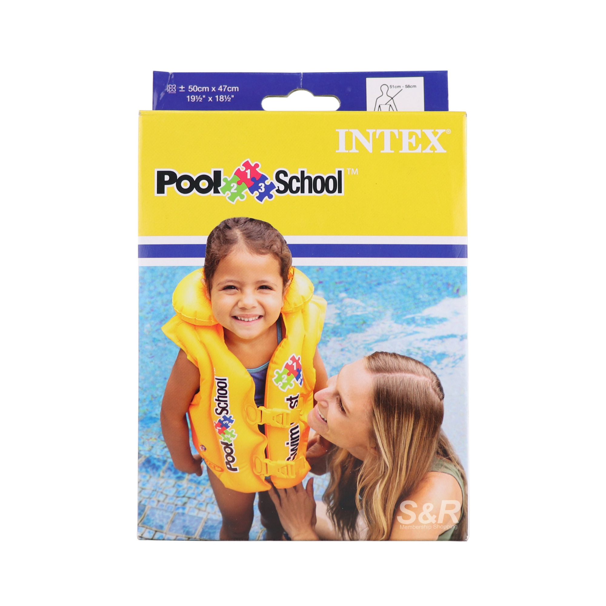 Intex Deluxe Pool School Swim Vest 1pc Intex Deluxe Pool School Swim Vest 1pc